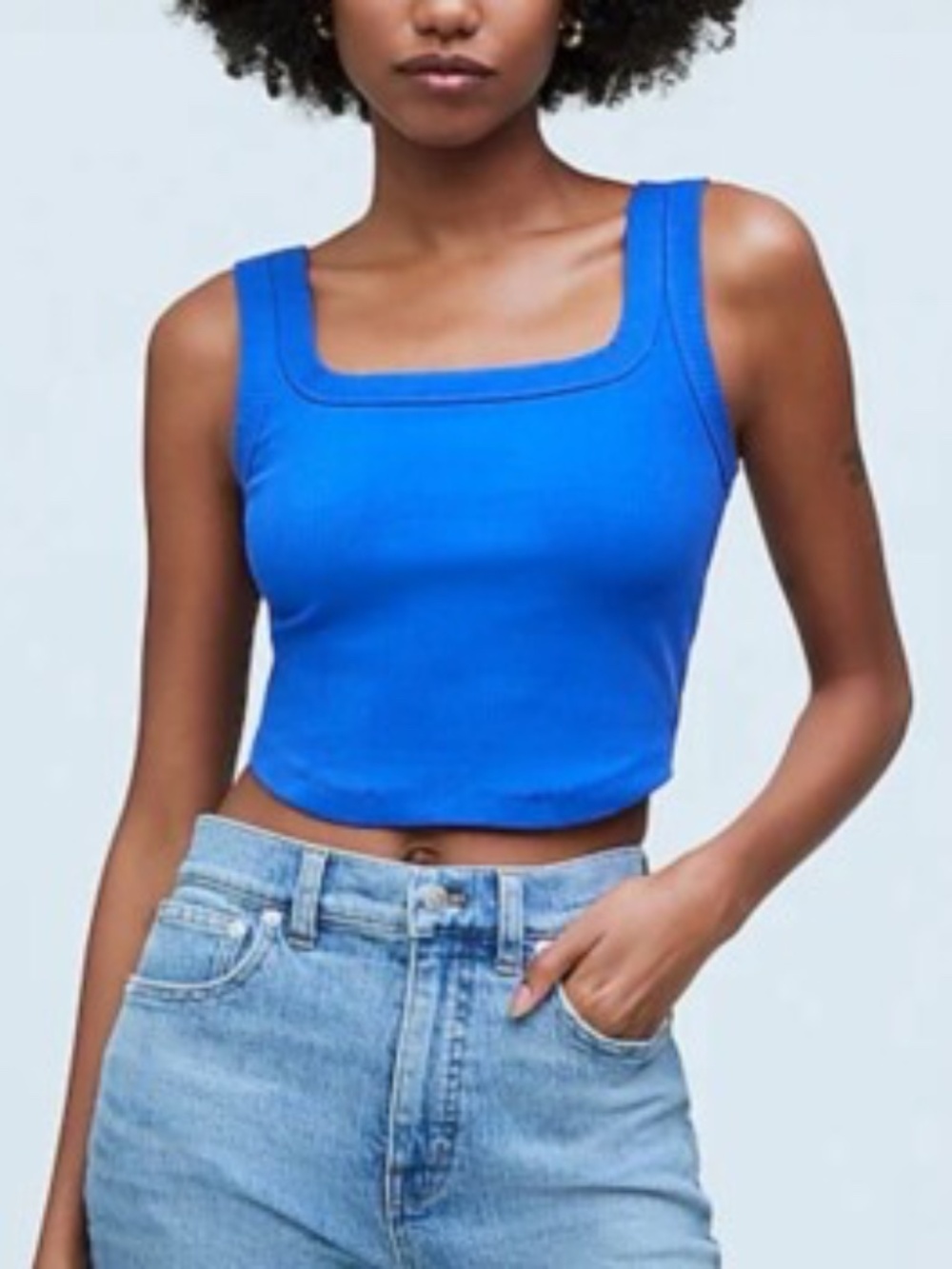 Madewell tailored crop tank